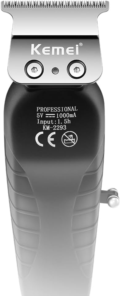 MÁQUINA RASURADORA KEMEI SHEVER 1102 + TRIMMER PERFILADORA BARBERIA 2293 - 12