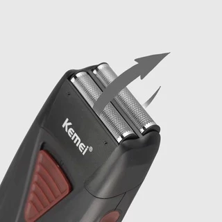 MÁQUINA RASURADORA KEMEI COMBO 3381 + TRIMMER PERFILADORA BARBERIA 2293 - 3