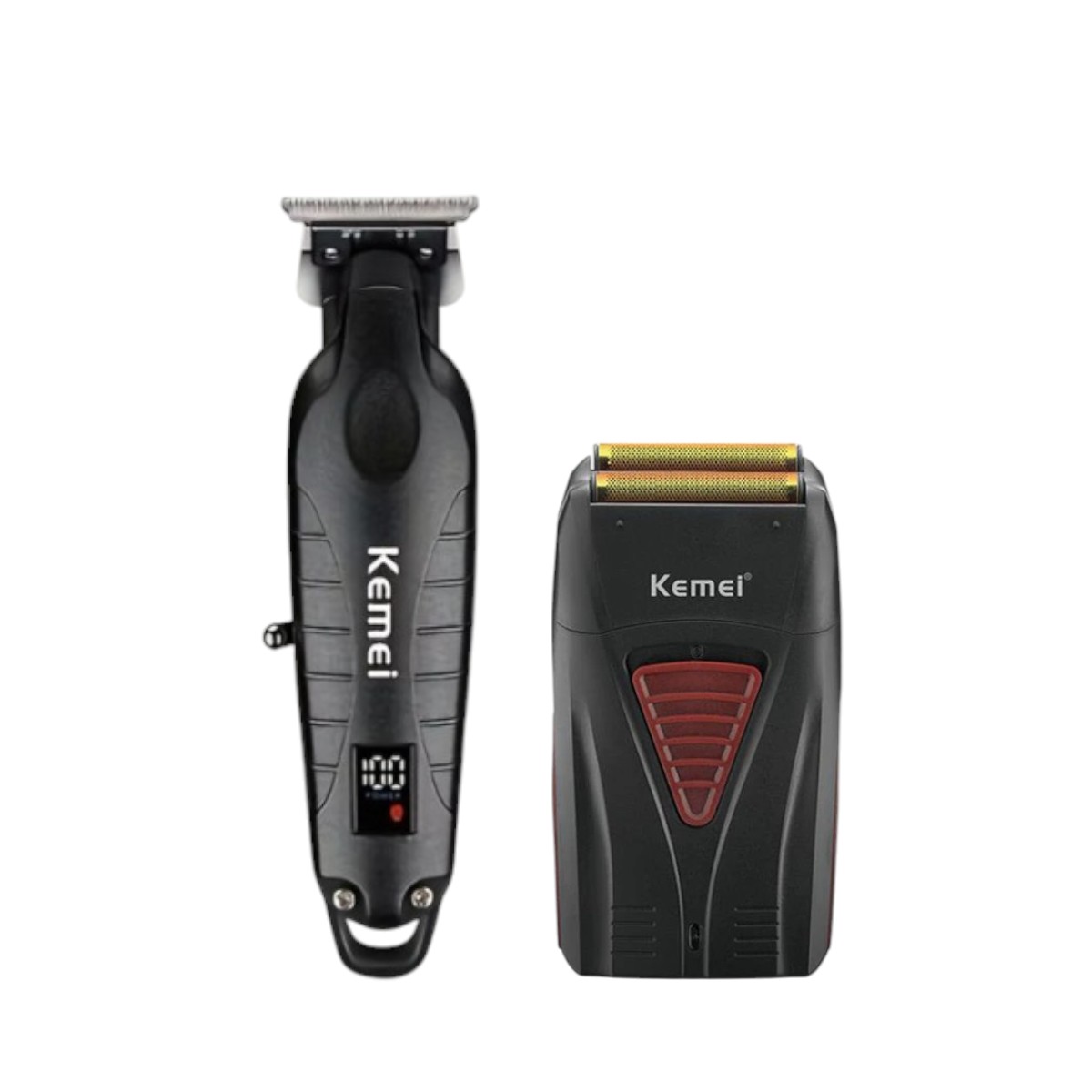 MÁQUINA RASURADORA KEMEI COMBO 3381 + TRIMMER PERFILADORA BARBERIA 2293 - 13