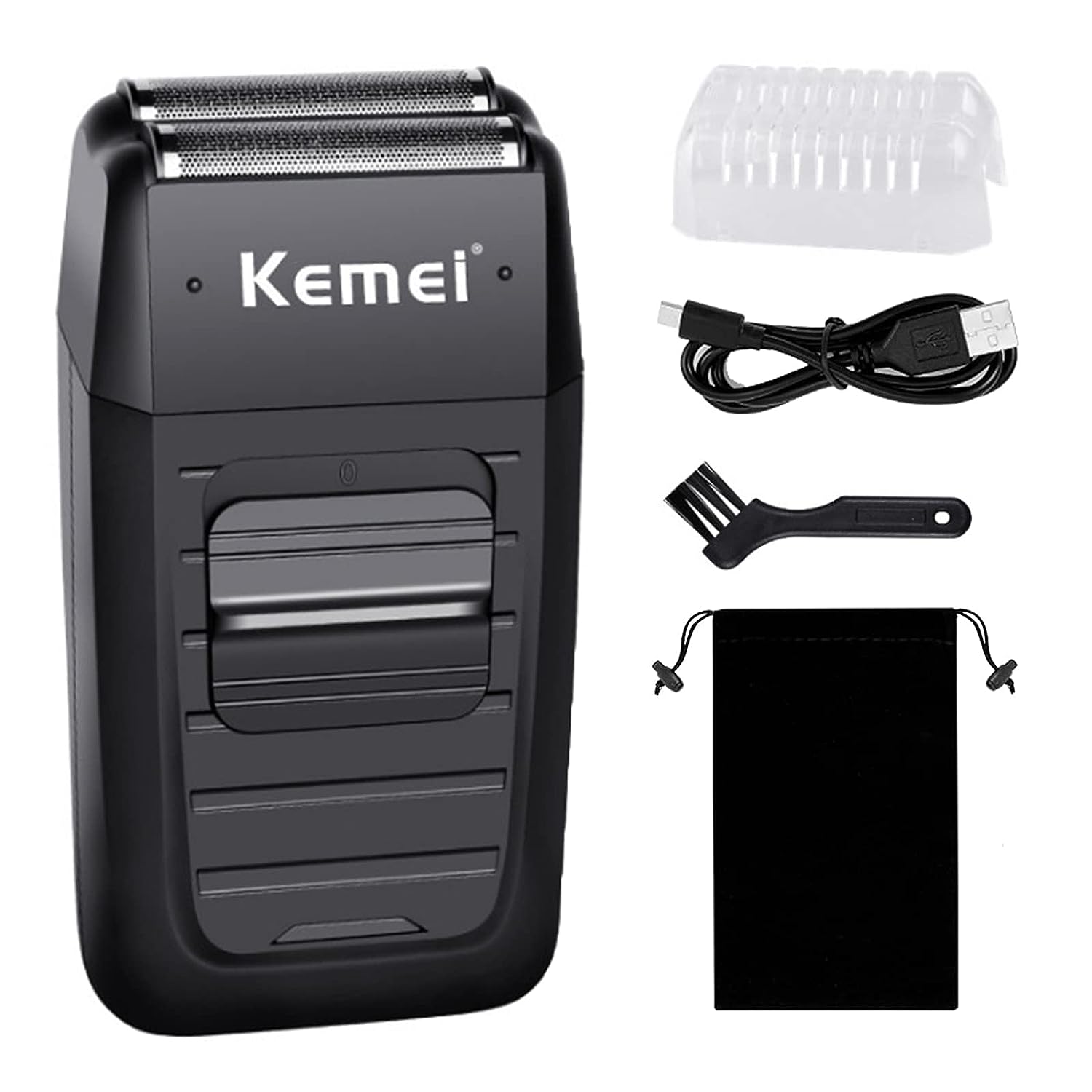 PACK 3 MAQUINAS KEMEI CORTA PELO BARBERIA CLIPPER + TRIMMER + SHAVER - 12