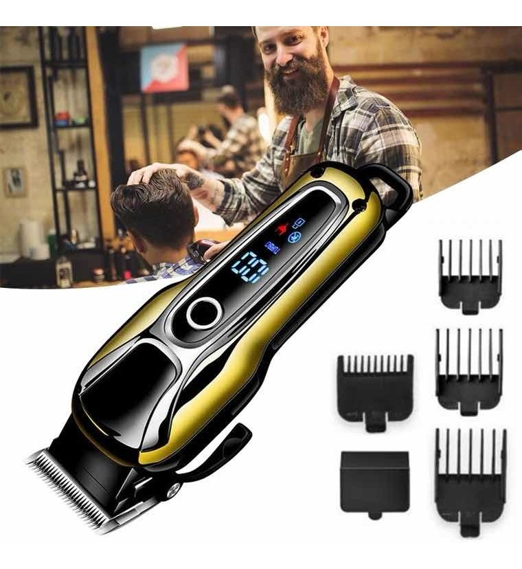 PACK 3 MAQUINAS KEMEI CORTA PELO BARBERIA CLIPPER + TRIMMER + SHAVER - 13
