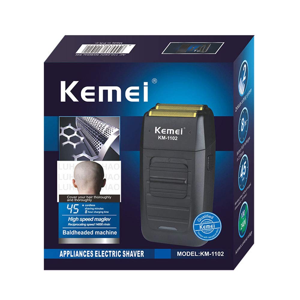 COMBO KEMEI PATILLERA TRIMMER 9163 + SHAVER RASURADORA 1102 - 3