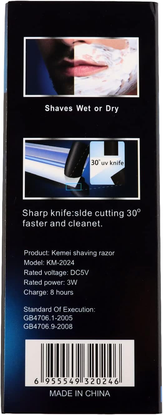 MÁQUINA RASURADORA KEMEI INALAMBRICA SHAVER 2024 - 2