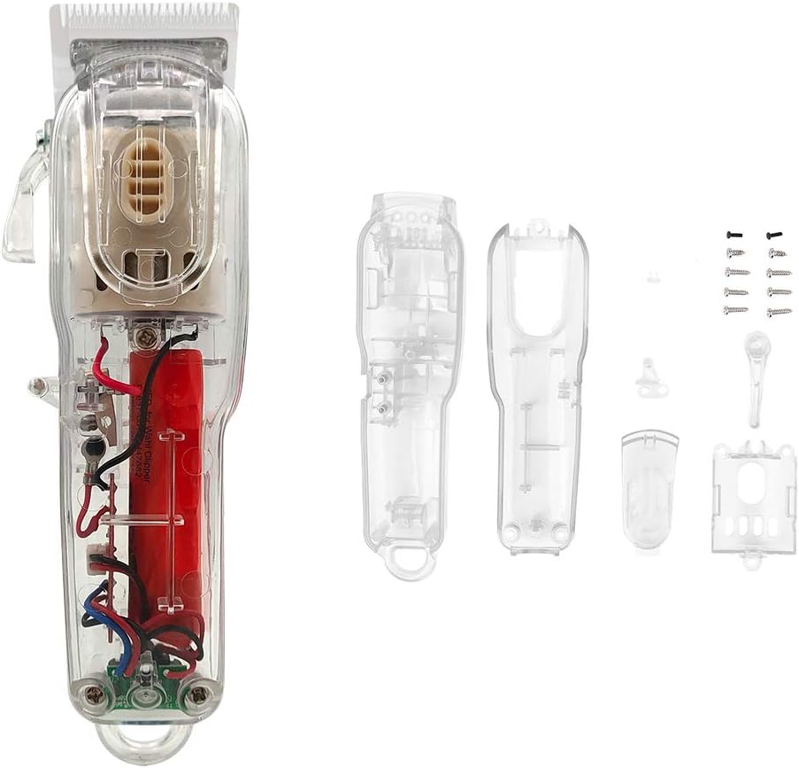 CARCASA PARA MAQUINA WAHL CLIP TRANSPARENTE INALAMBRICO - 9
