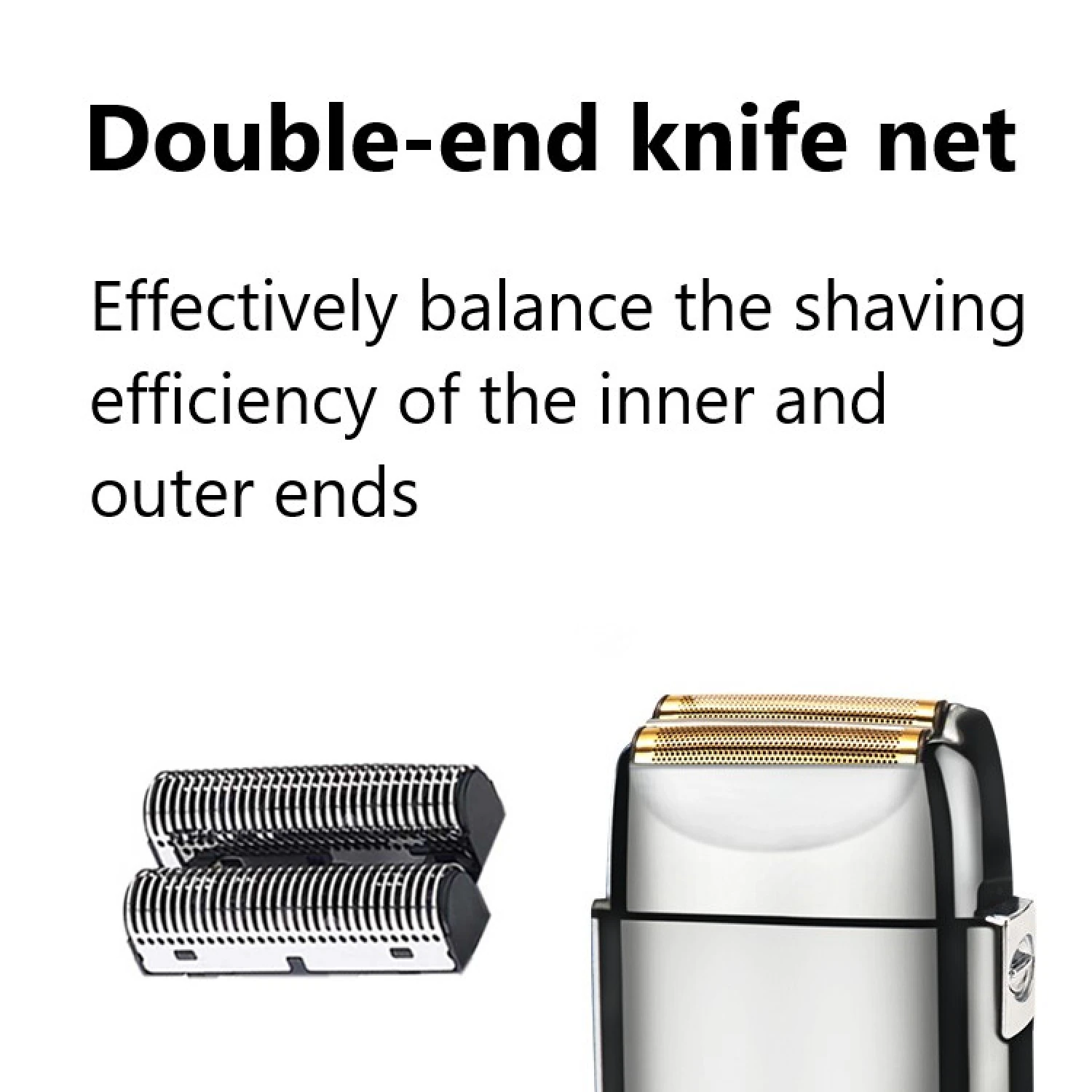 REPUESTO CABEZAL PARA SHAVER KEMEI TX1 / TX3 RASURADORA PLATEADO - 4