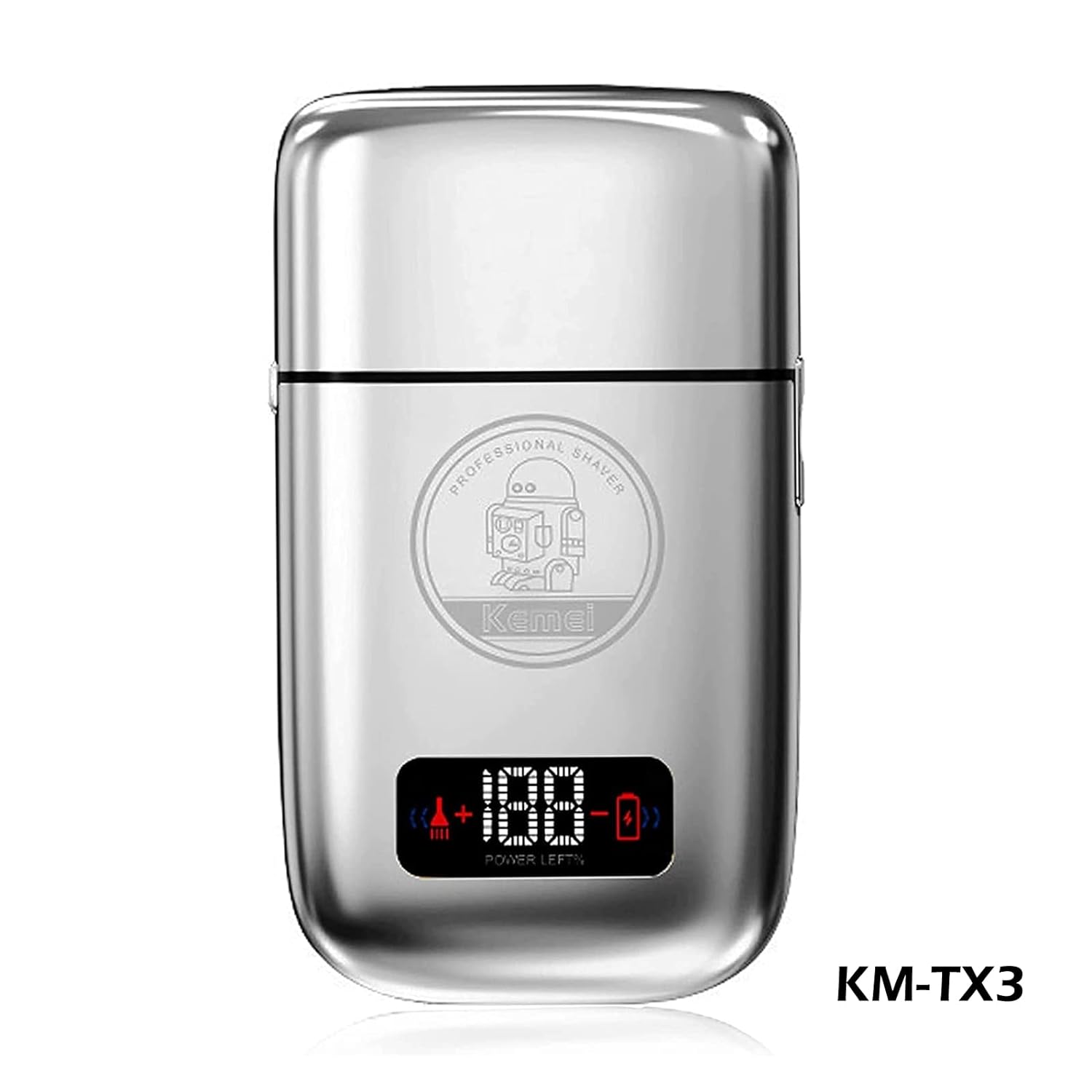 REPUESTO CABEZAL PARA SHAVER KEMEI TX1 / TX3 RASURADORA PLATEADO - 8
