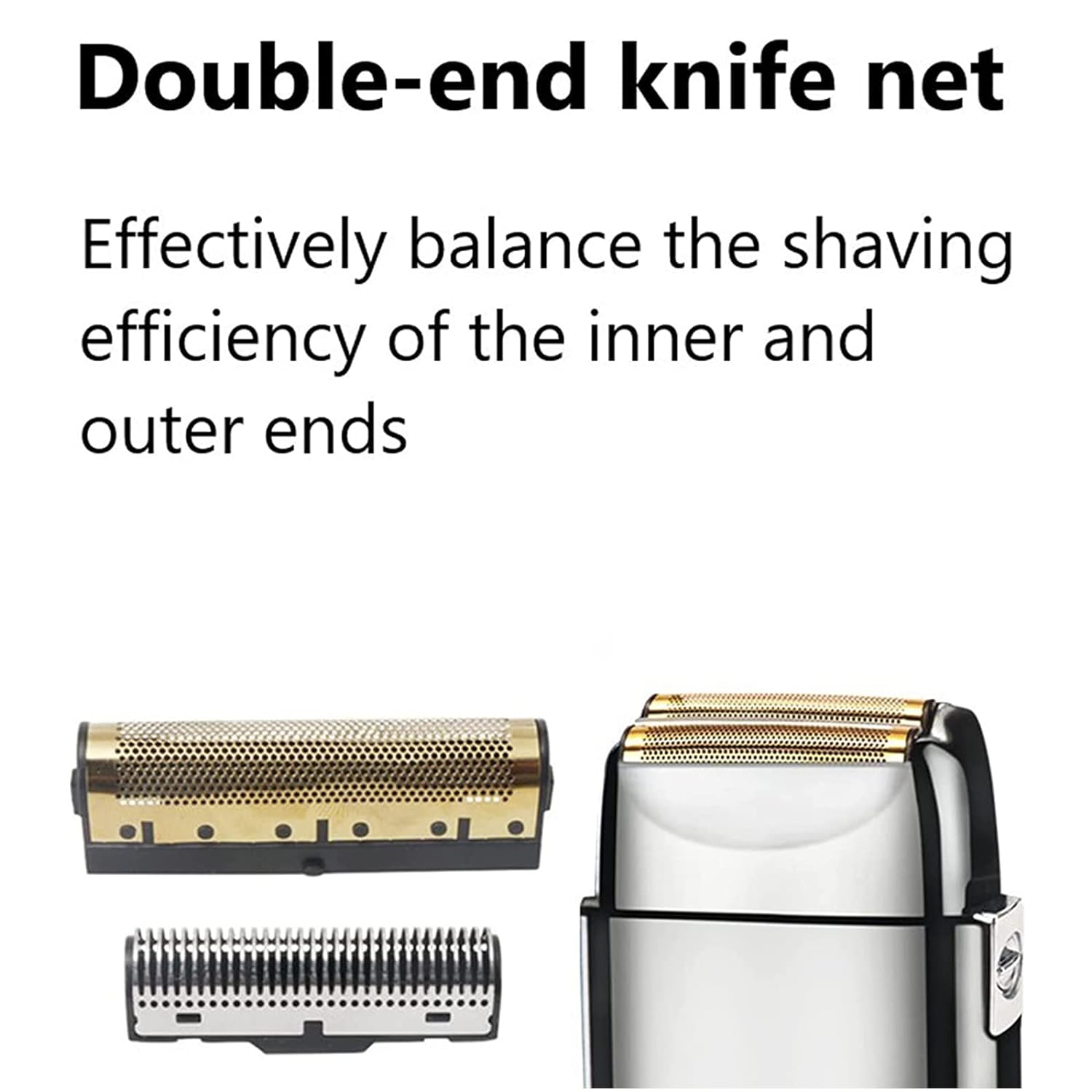 REPUESTO CABEZAL PARA SHAVER KEMEI TX1 / TX3 RASURADORA PLATEADO - 10