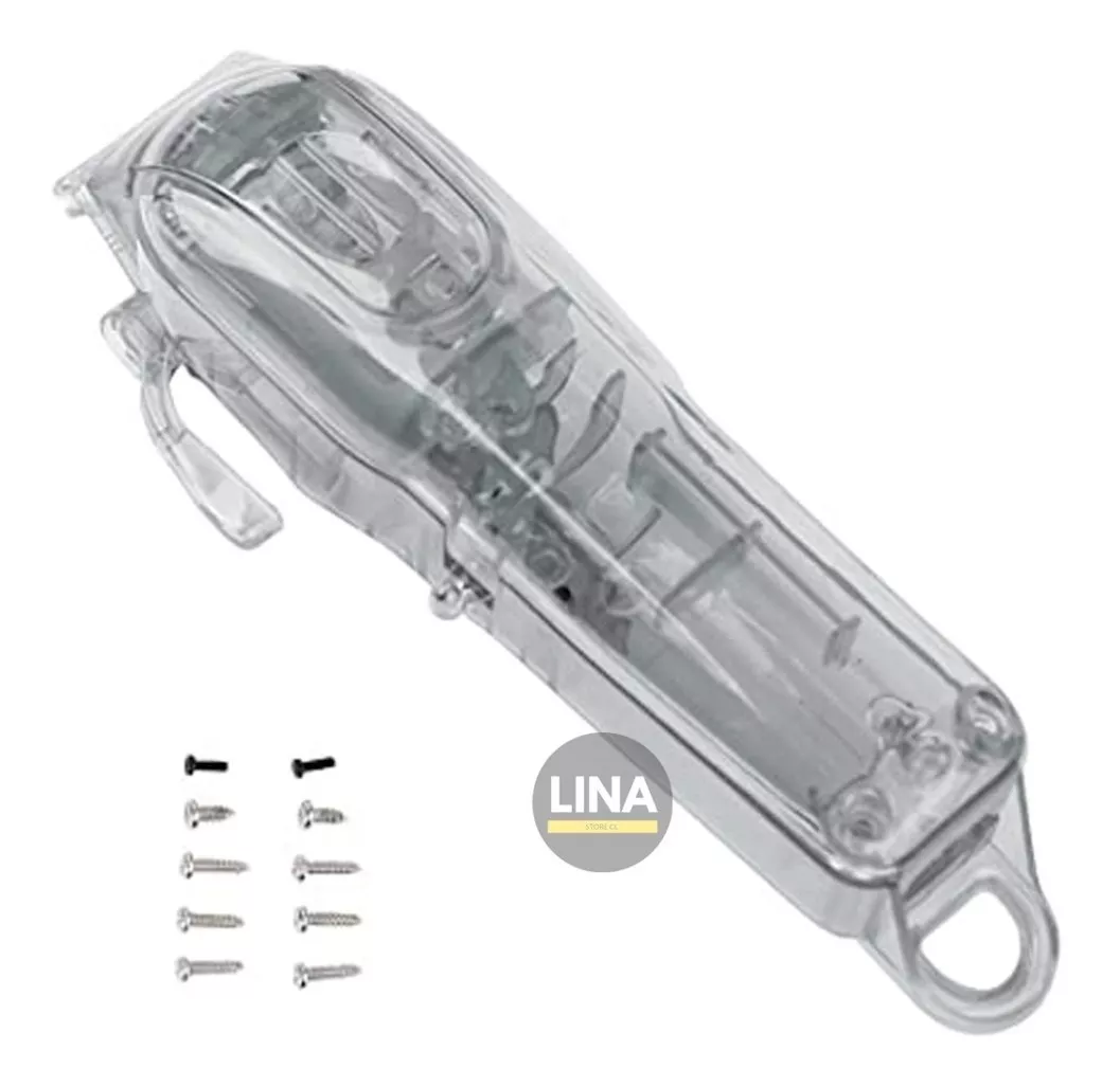 CARCASA PARA MAQUINA WAHL CLIP TRANSPARENTE AHUMADO - 1