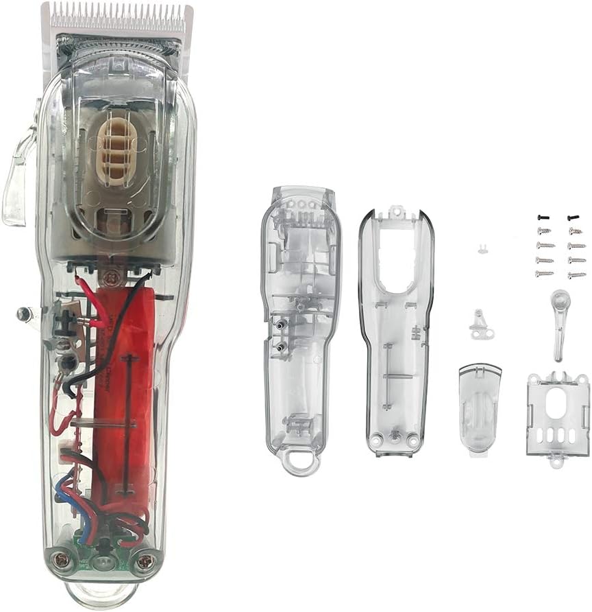 CARCASA PARA MAQUINA WAHL CLIP TRANSPARENTE AHUMADO - 3