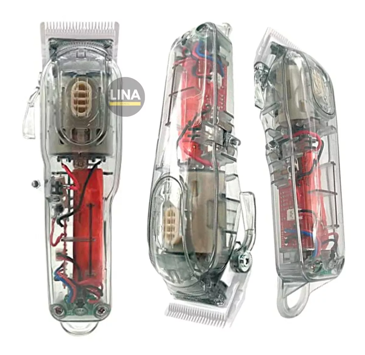 CARCASA PARA MAQUINA WAHL CLIP TRANSPARENTE AHUMADO - 5