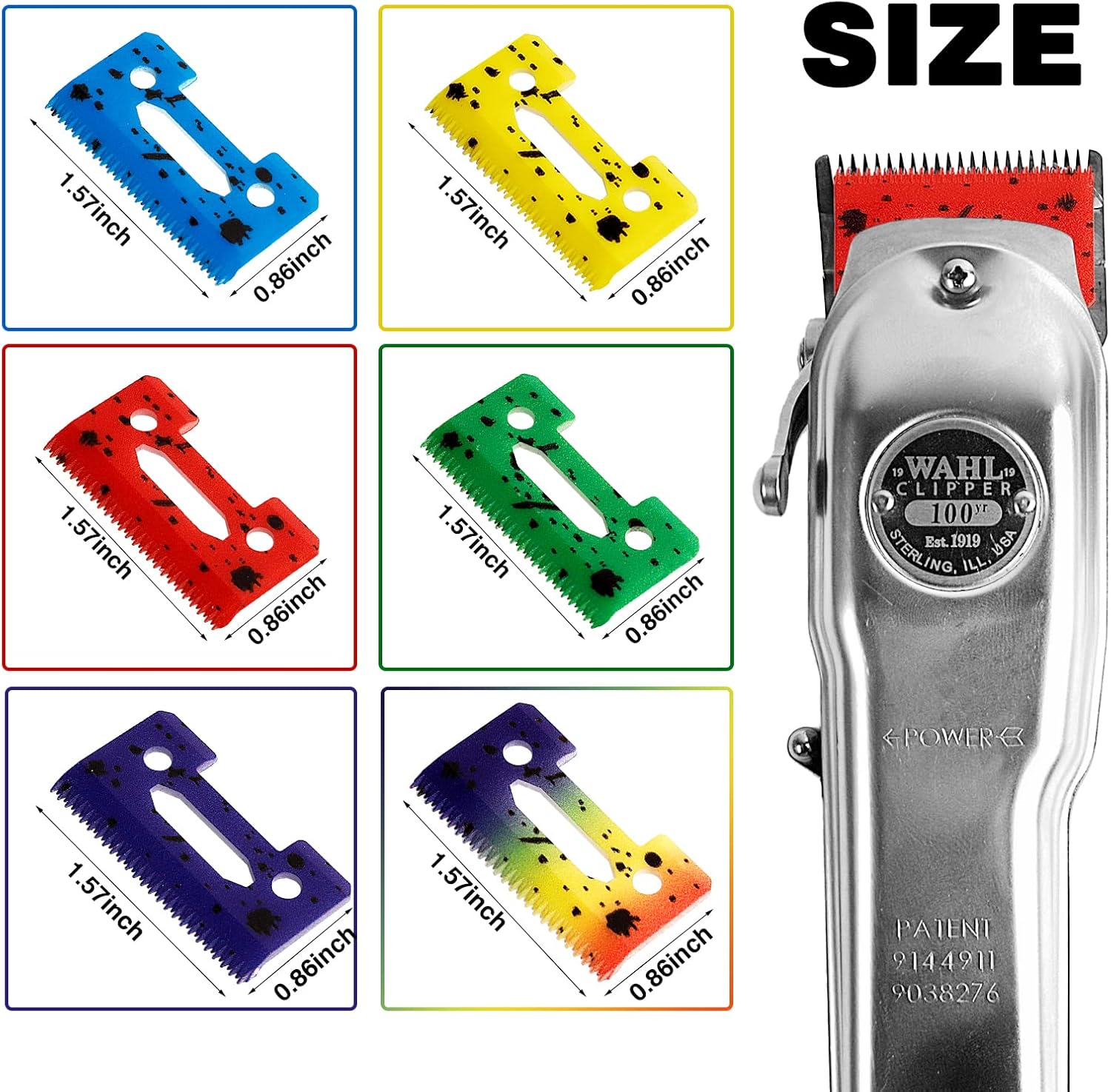REPUESTO CUCHILLA DE CERÁMICA ROJO PARA WAHL MAGIC CLIP INALÁMBRICA - 7