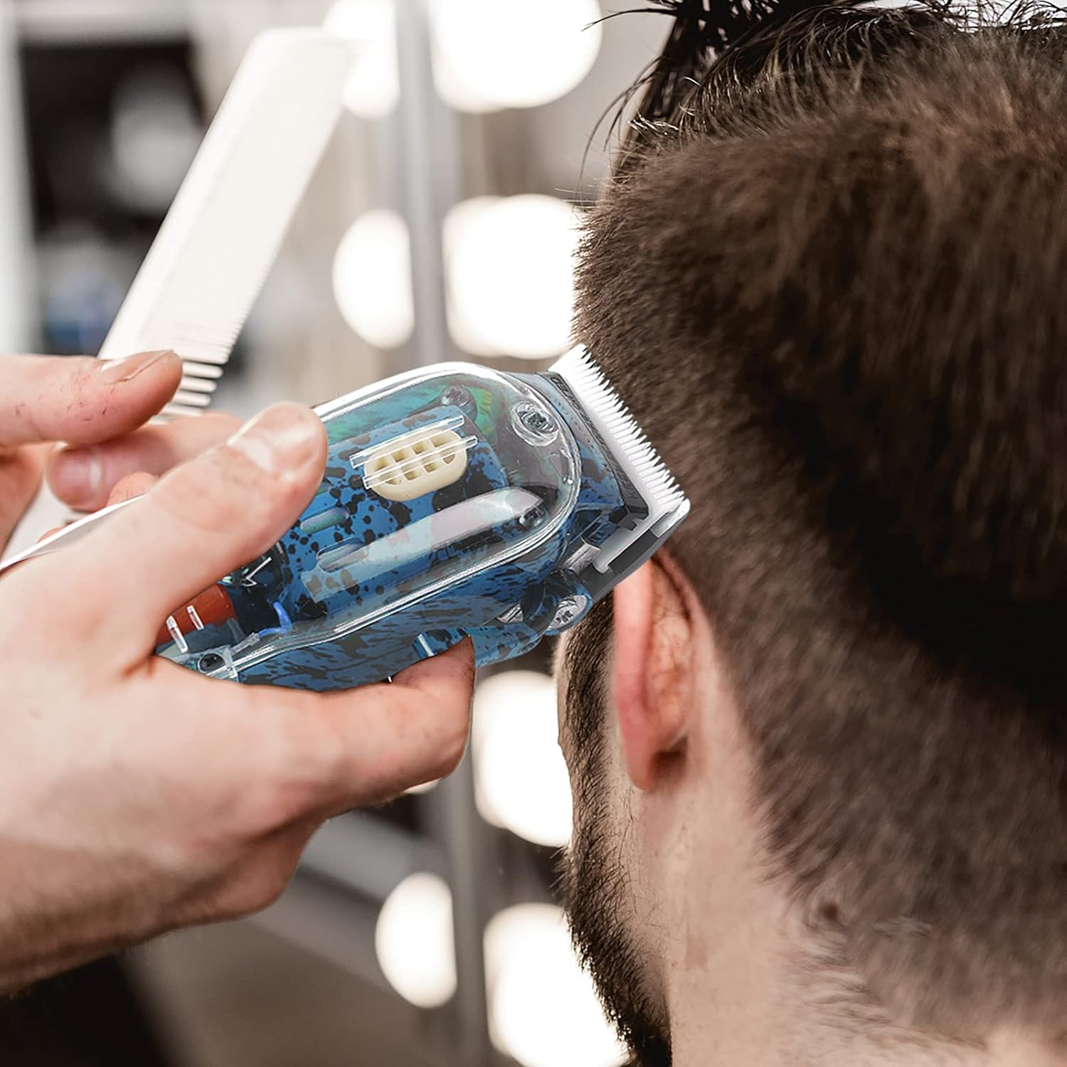 CARCASA PARA MAQUINA WAHL CLIP AZUL INALAMBRICO - 6