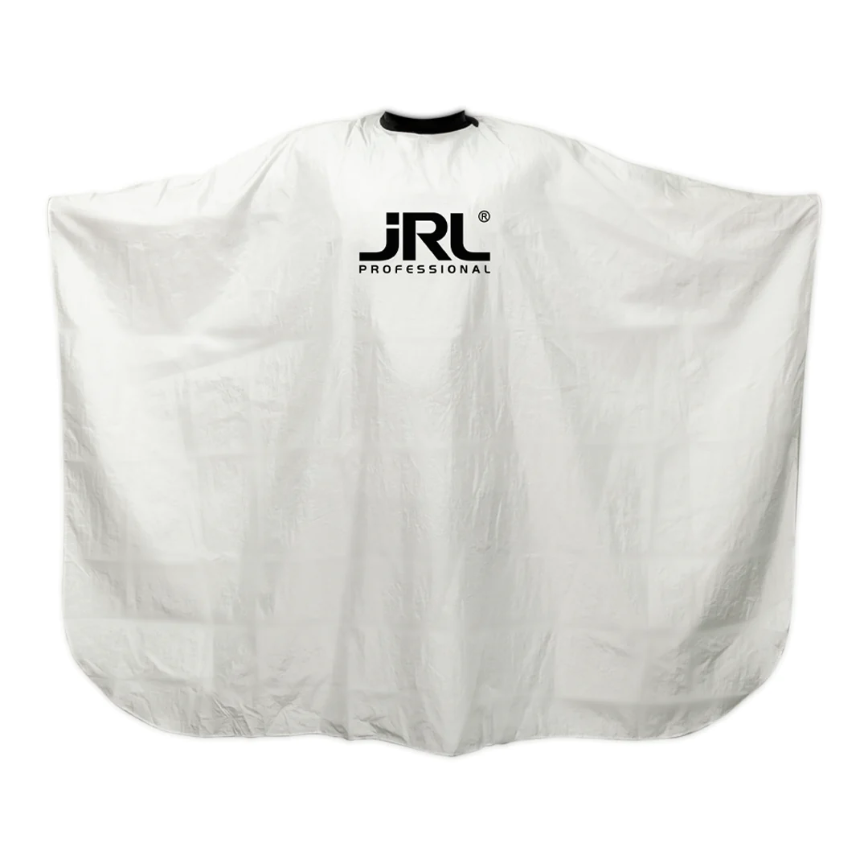 CAPA JRL PROFESSIONAL BLANCA CON CUELLO SILICONA BARBERIA PROFESIONAL - 2