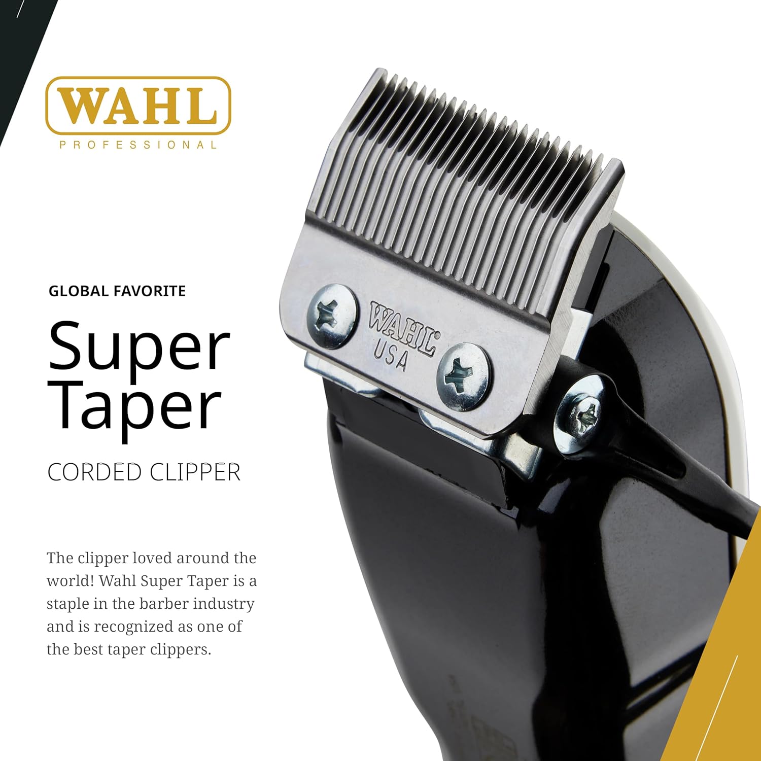 CORTADORA DE PELO WAHL PROFESSIONAL SUPER TAPER BLANCA 220V BLANCO - 4