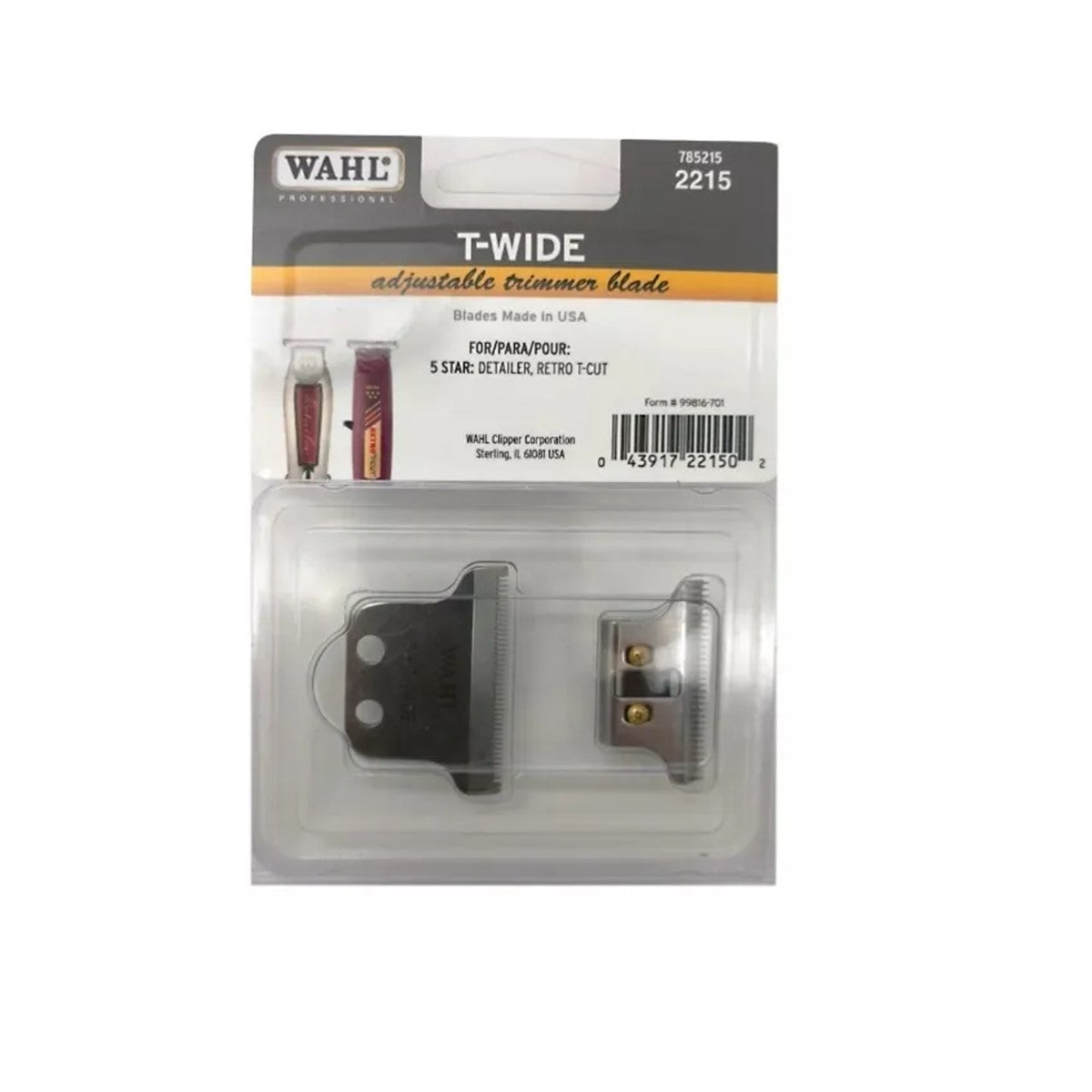 CUCHILLA REPUESTO WAHL EXTRA WIDE TRIMMER BLADE DETAILER - 3
