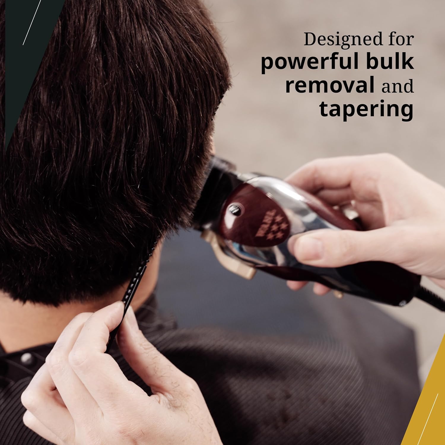 MÁQUINA DE AFEITAR WAHL MAGIC CLIP CORTE PELO PROFESIONAL BARBERIA ORIG PLATA/ROJO - 2