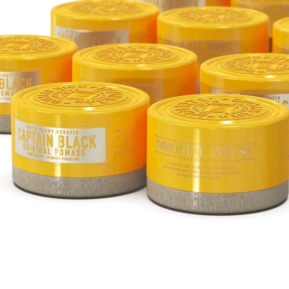 IMMORTAL INFUSE CAPTAIN BLACK ORIGINAL POMADE 150 ML CERA HOMBRE - 2