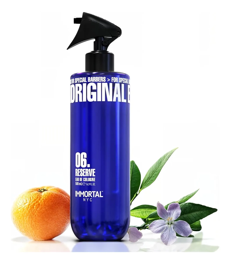 AFTER SHAVE IMMORTAL SPRAY PREMIUM COLONIA 500ML PROFESIONAL AMBAR ALMIZCLE - 1