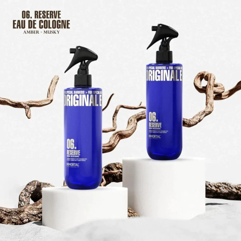 AFTER SHAVE IMMORTAL SPRAY PREMIUM COLONIA 500ML PROFESIONAL AMBAR ALMIZCLE - 10