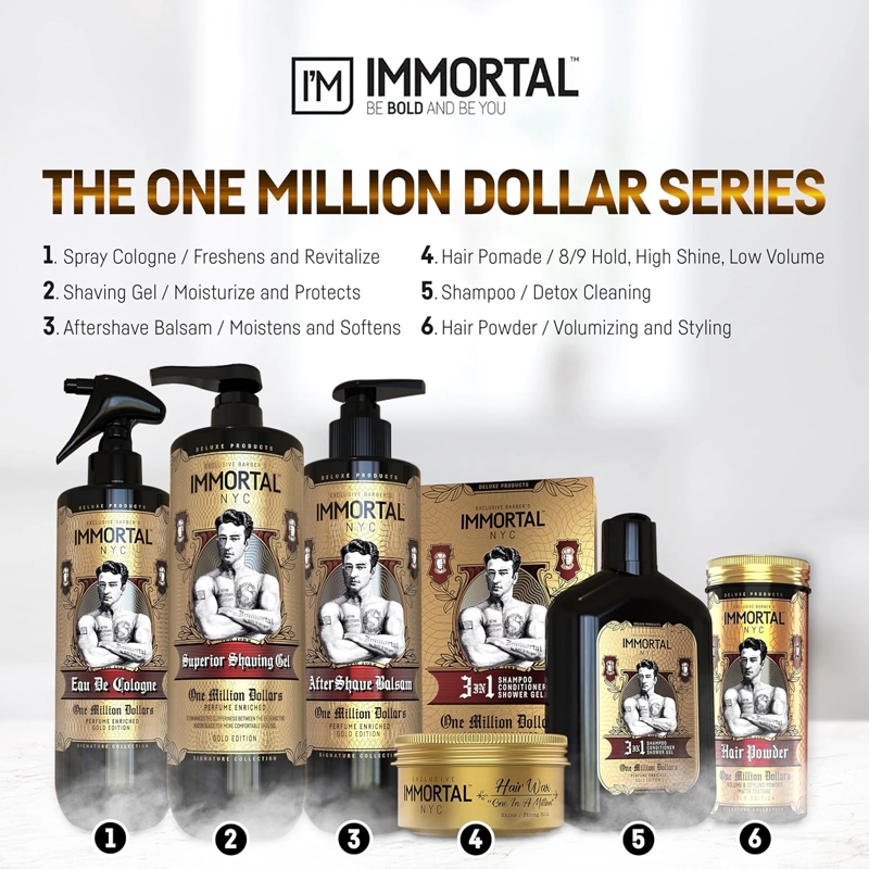 IMMORTAL NYC AFTER SHAVE SPRAY PREMIER COLONIA PARA HOMBRE - - ALMIZCLE AFRUTADO - 3