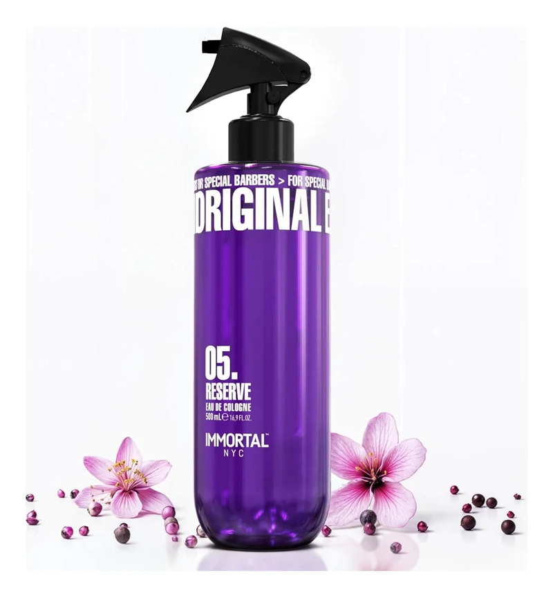 AFTER SHAVE IMMORTAL SPRAY PREMIUM COLONIA 500ML PROFESIONAL FLORAL AFRUTADO - 1