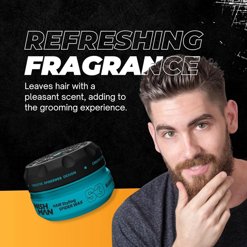 CERA NISHMAN HAIR STYLING SPIDER WAX S3 BLUEWEB 150ML - 4