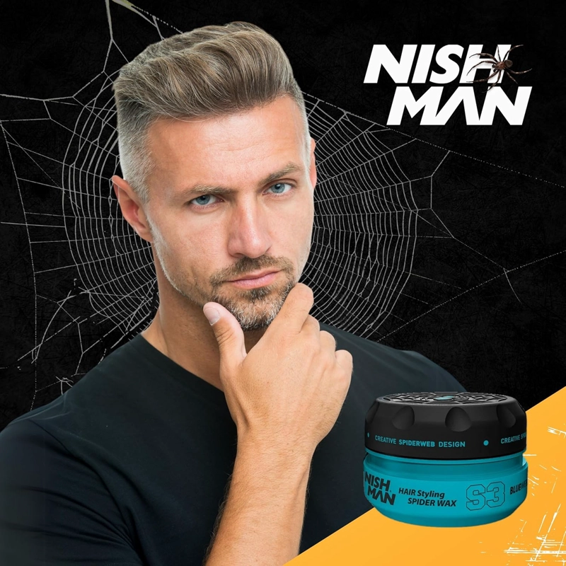 CERA NISHMAN HAIR STYLING SPIDER WAX S3 BLUEWEB 150ML - 8