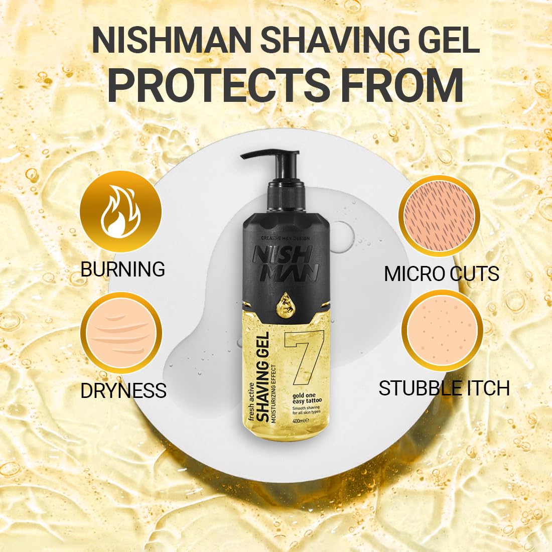 AFTER SHAVE COLONIA GOLD ONE 07 NISHMAN - 3