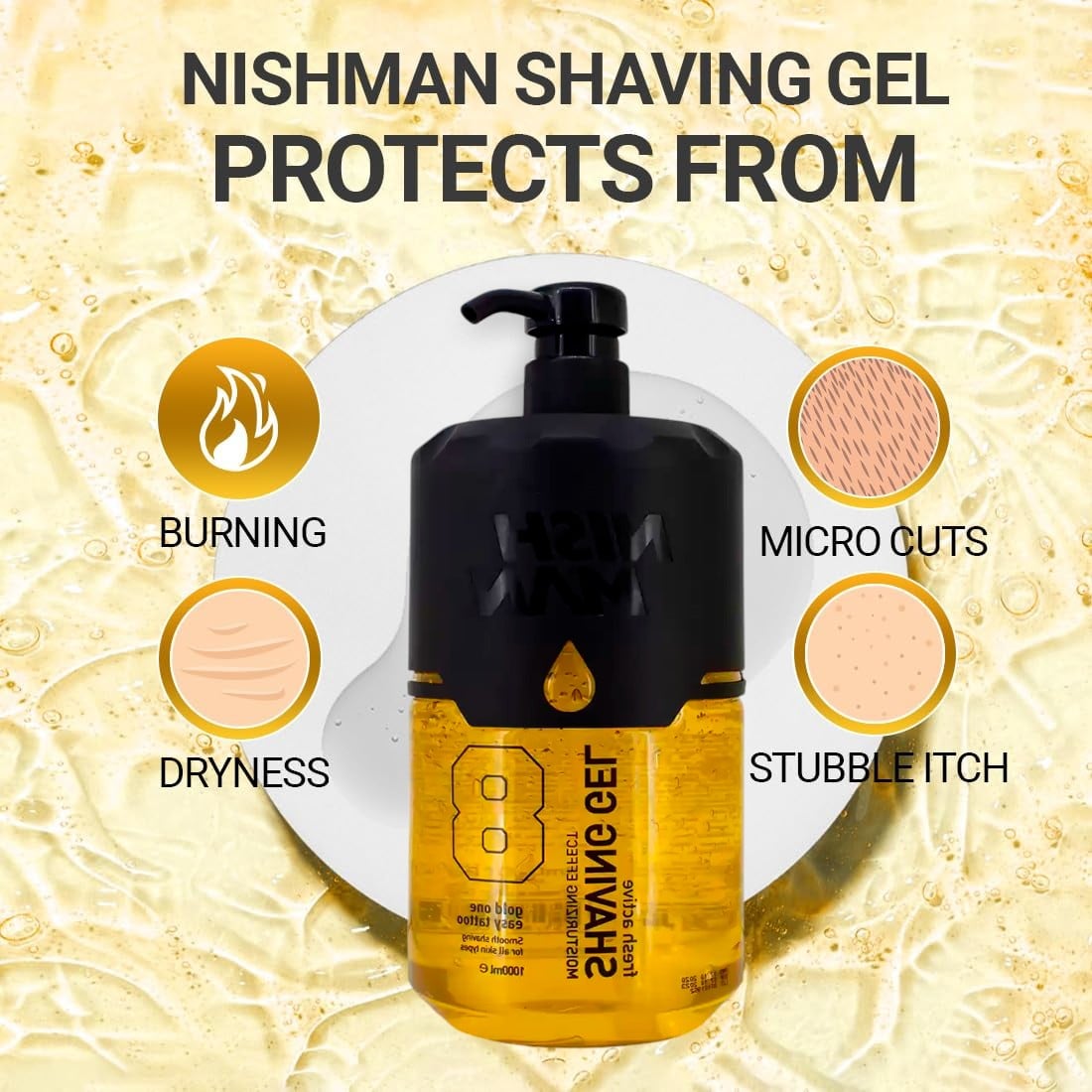 SHAVING GEL #8 NISHMAN AMARILLO - 6