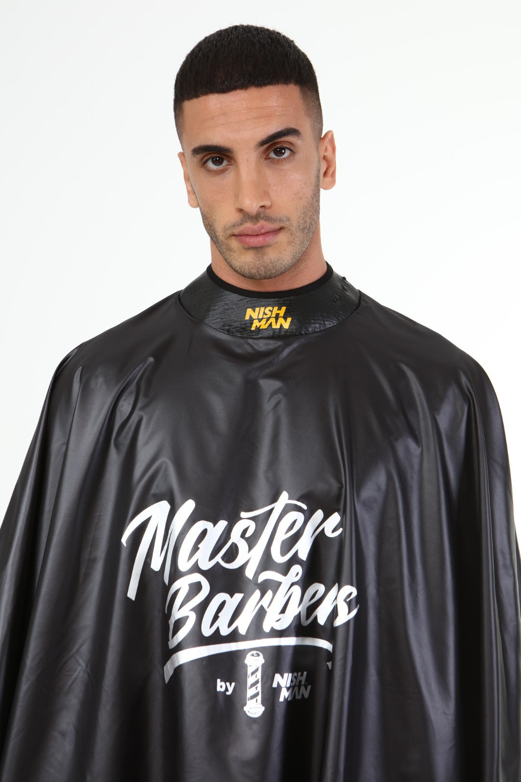 NISHMAN CAPA DE CORTE PREMIUM NEGRO MASTER BARBER - 1