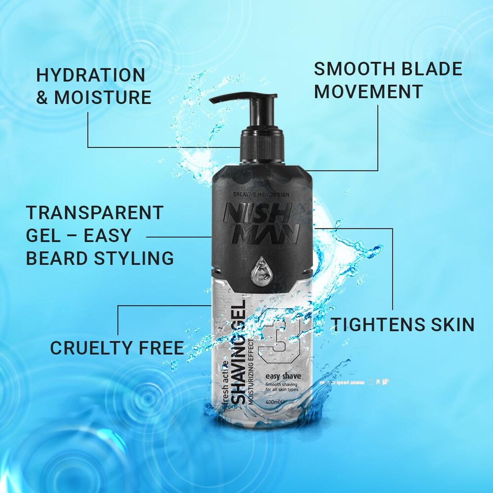 SHAVING GEL #4 NISHMAN FRESH ACTIVE - 7