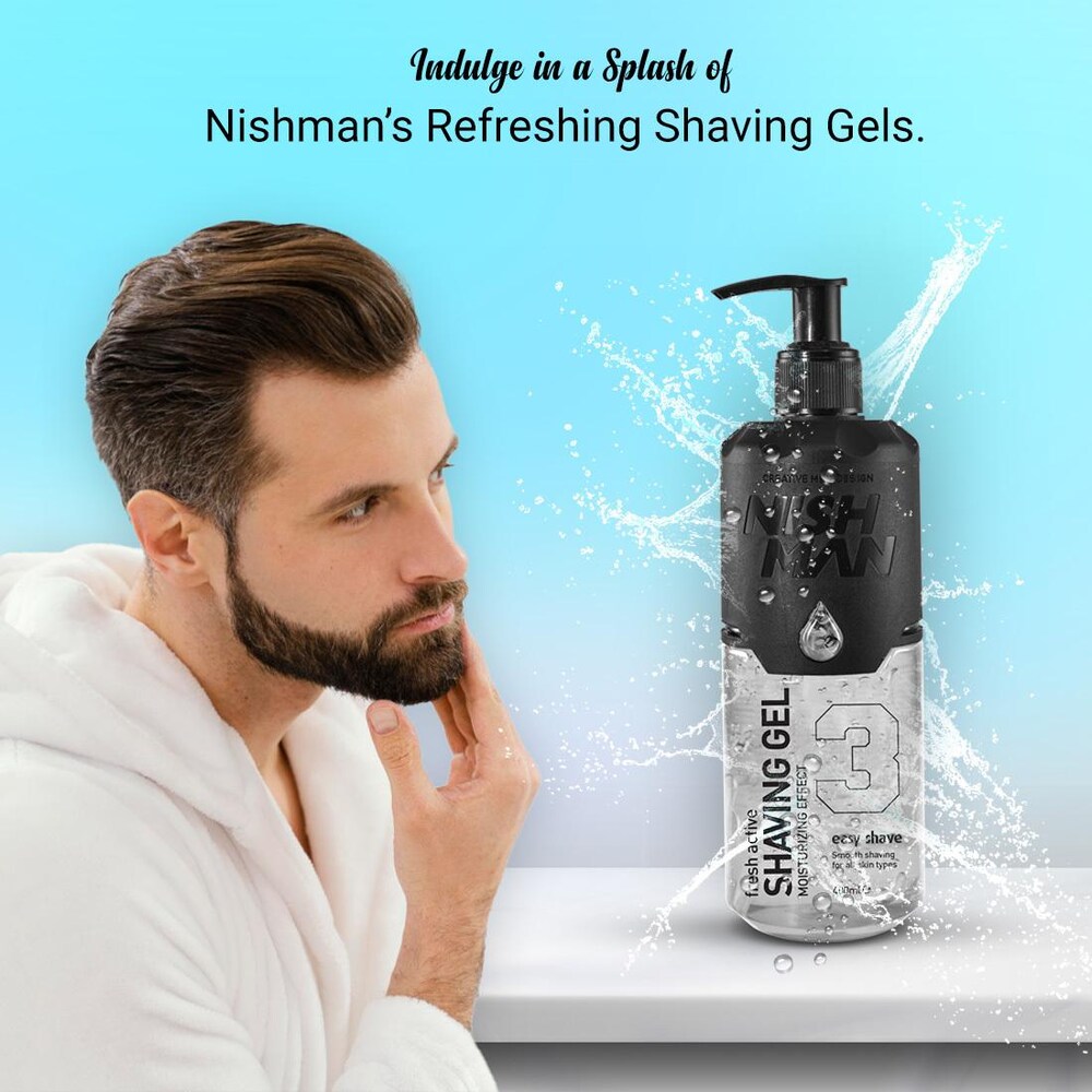 SHAVING GEL #4 NISHMAN FRESH ACTIVE - 8