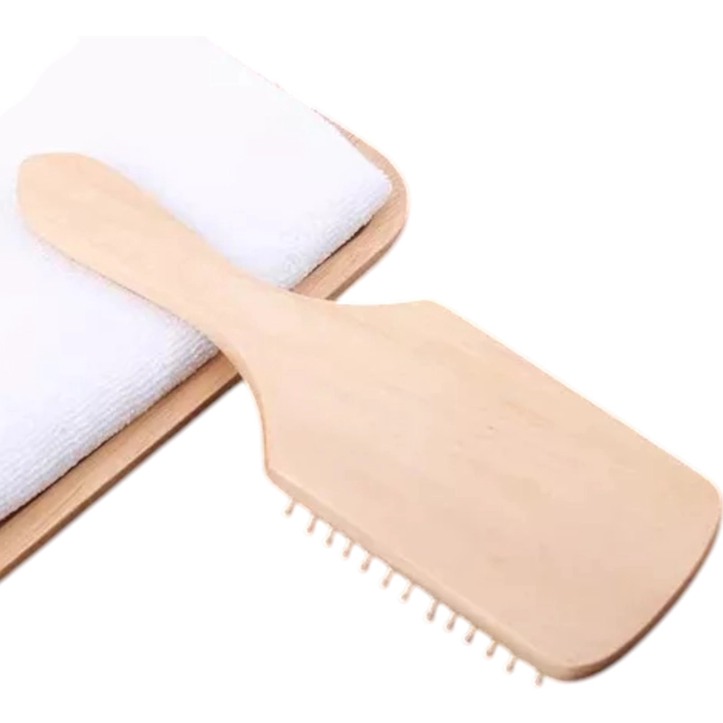 CEPILLO DESENREDANTE DE MADERA PARA CABELLO PROFESIONAL - 3