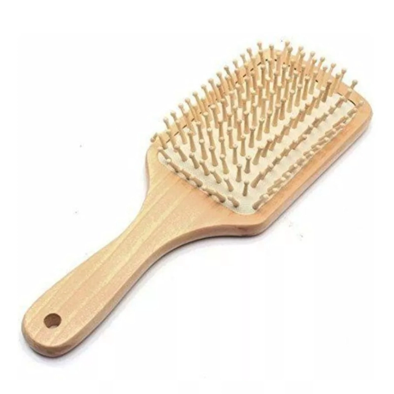 CEPILLO DESENREDANTE DE MADERA PARA CABELLO PROFESIONAL - 5