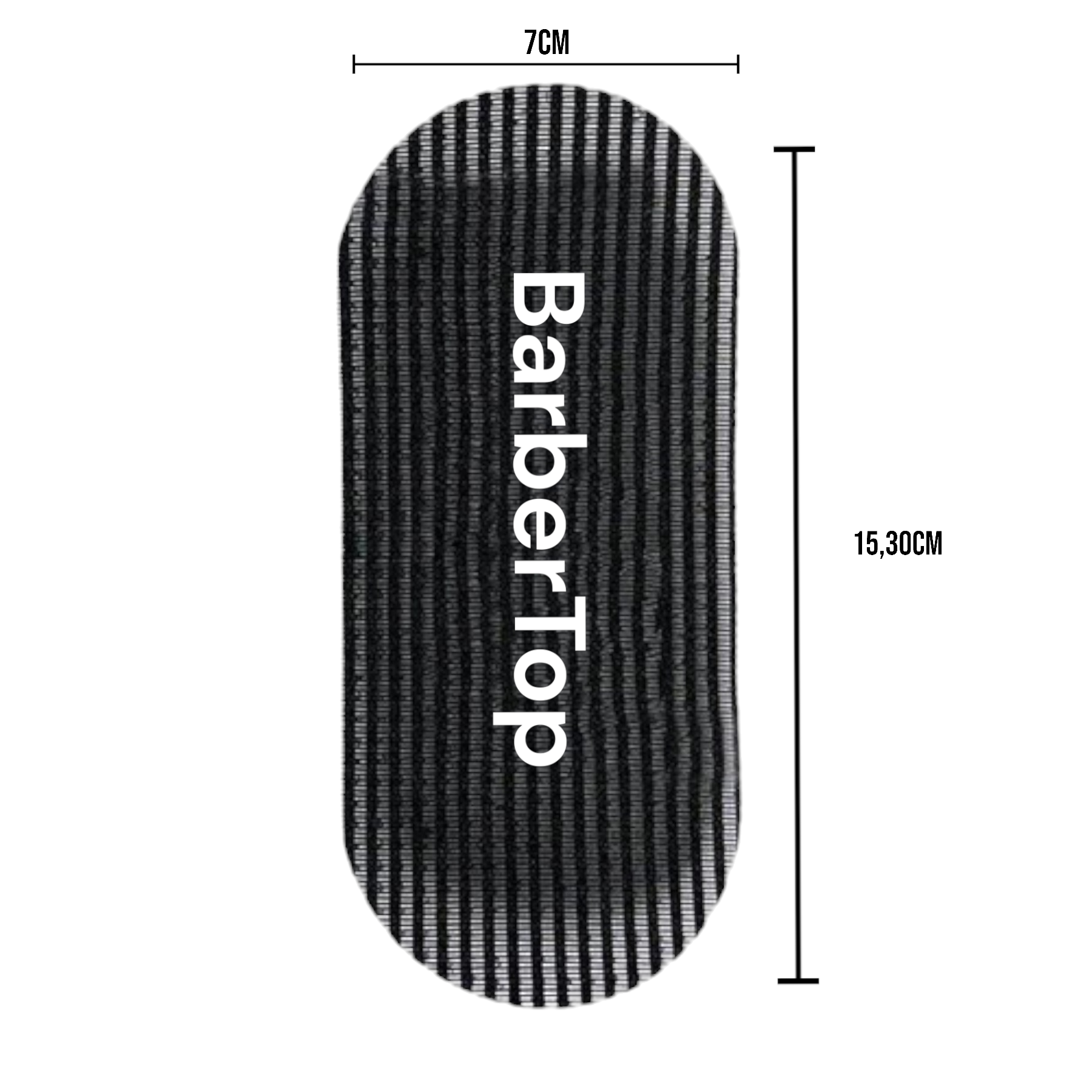 PARCHES DE BARBERIA ADHESIVOS PARA EL CABELLO - NEGRO - 2