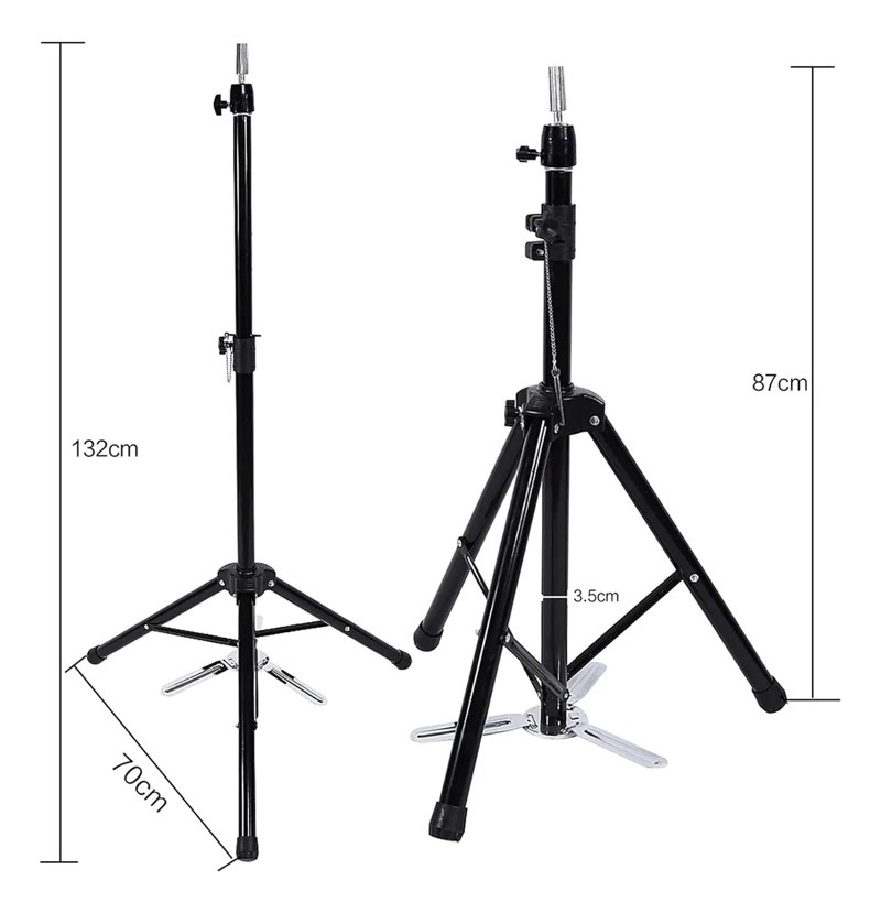 SOPORTE ATRIL PARA CABEZA TE CNICA PELUQUERIA METALICO ALETAS - 7