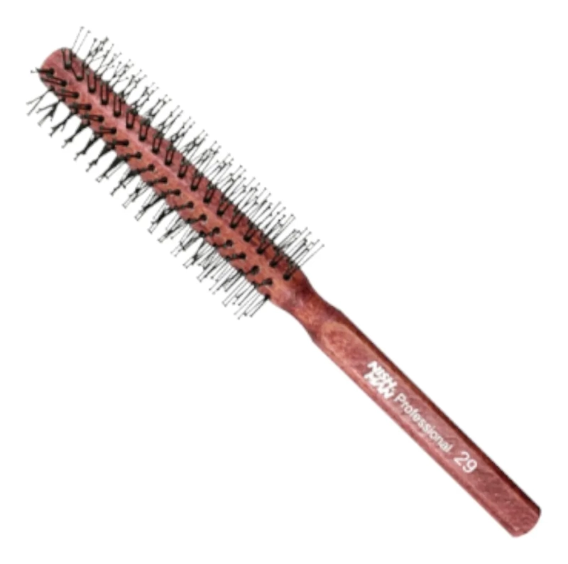 CEPILLO REDONDO PARA PELO NISHMAN MADERA HAIR BRUSH 29 MARRON - 3