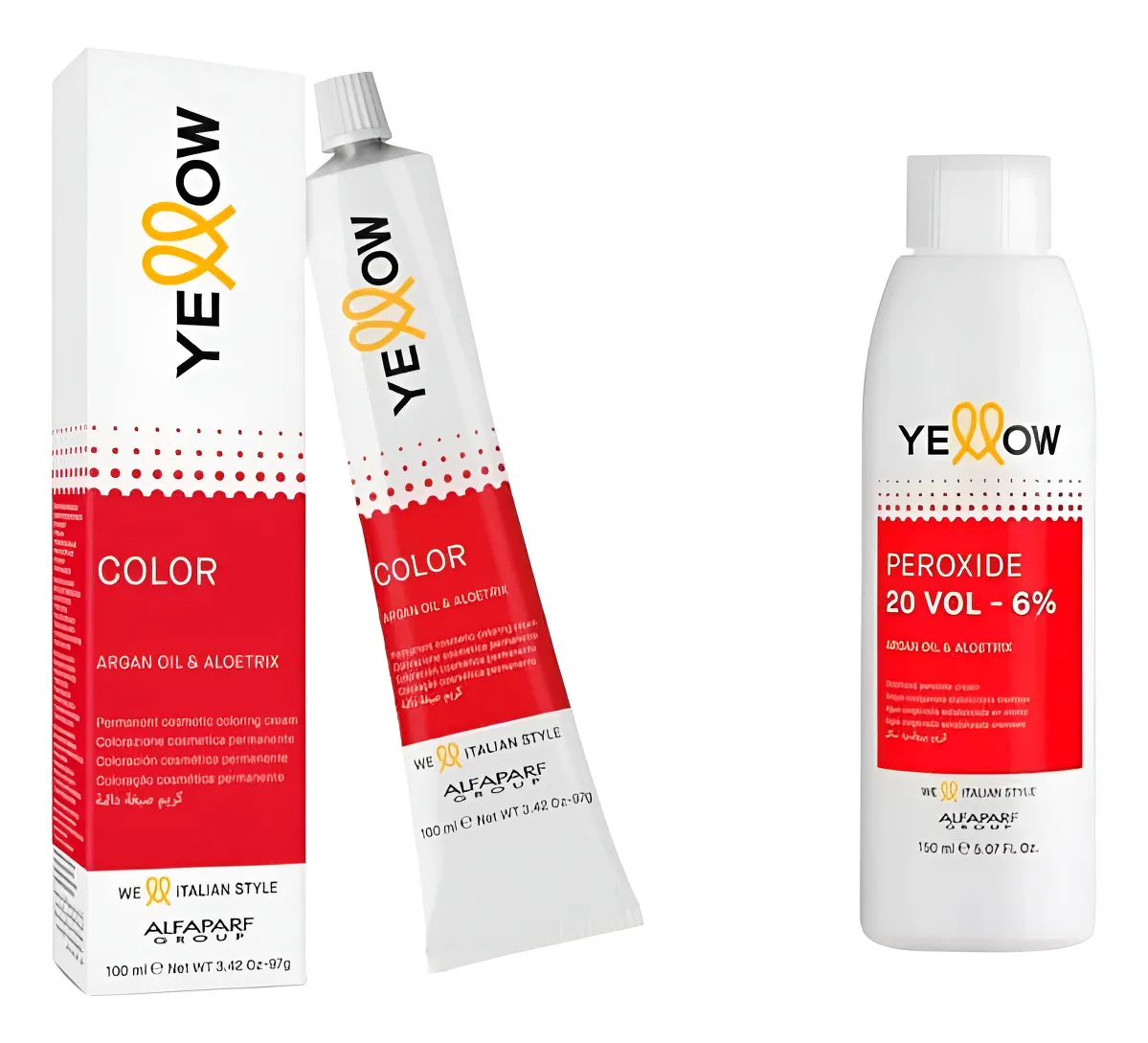 TINTURA YELLOW ALFAPARF 100ML +OXI 60ML TONO 8.32 - 1