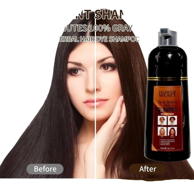 SHAMPOO MATIZADOR CUBRE CANA CASTAÑO OSCURO HOMBRE Y MUJER - 3