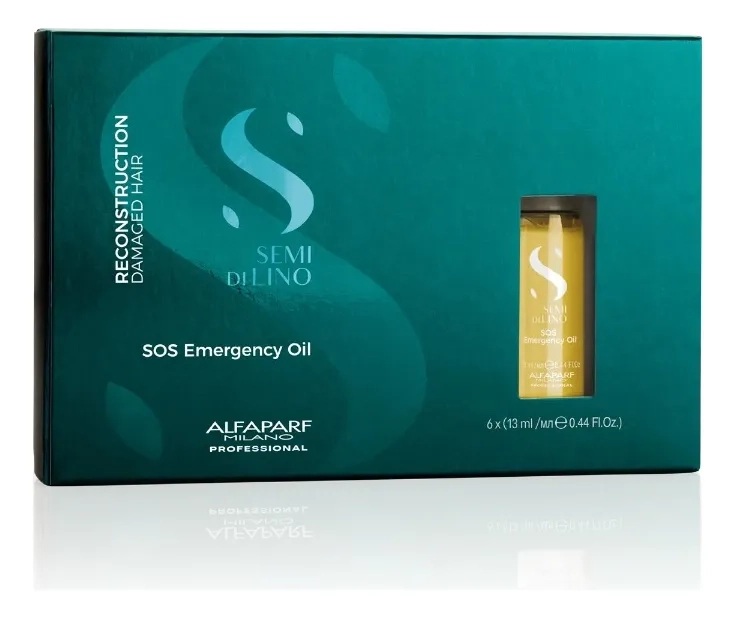 PACK 6 AMPOLLAS ALFAPARF SOS EMERGENCY OIL RECONSTRUCCION - 1