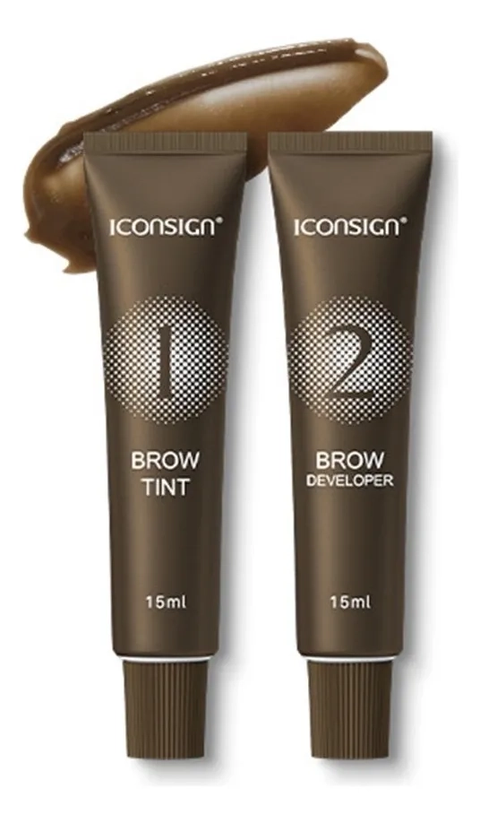 TINTE SEMI PERMANENTE PARA CEJAS Y PESTAÑAS HENNA 15ML CASTAÑO OSCURO - 5