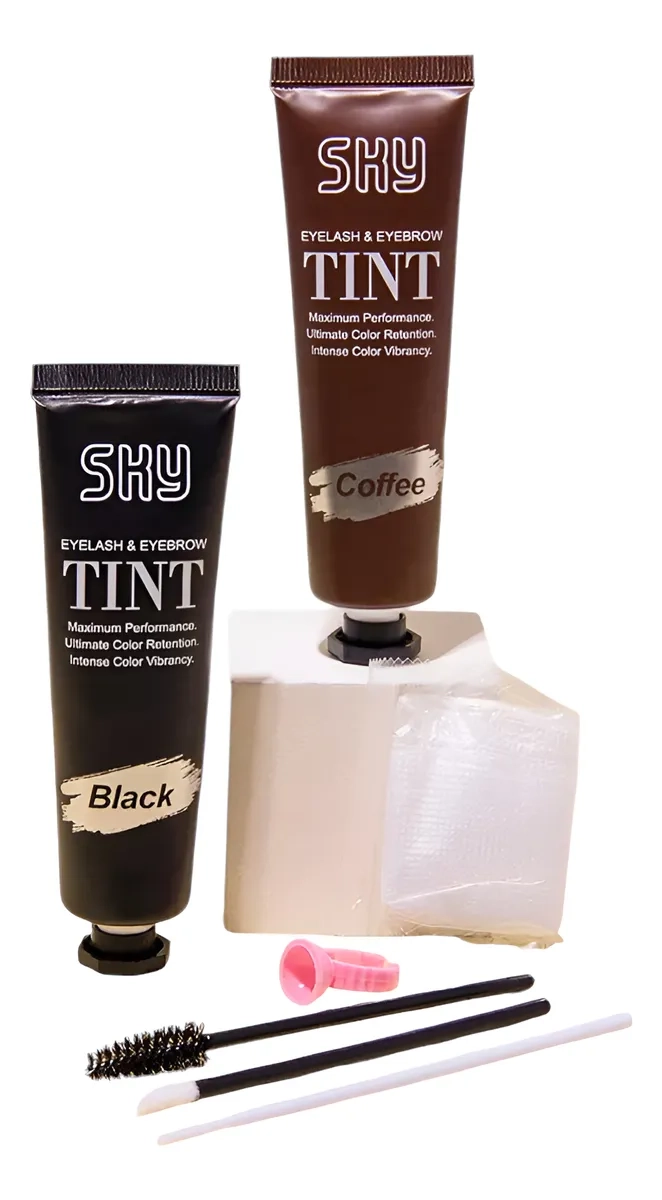 TINTE SEMI PERMANENTE PARA CEJAS, PESTAÑAS Y BARBA DURADERO NEGRO - 1