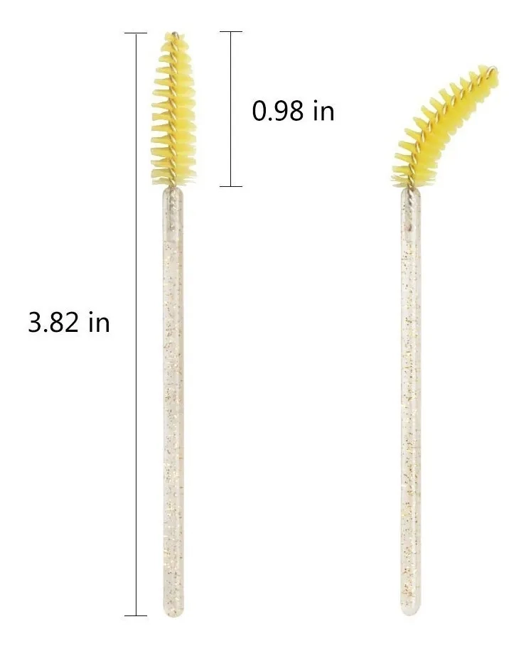 CEPILLOS PARA PESTAÑAS Y CEJAS DESECHABLES APLICADOR 50PCS - 3