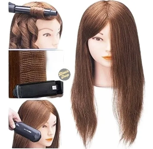 CABEZA TE CNICA PELO 80/20 SOPORTE BASE PELUQUERA PRACTICA - 3