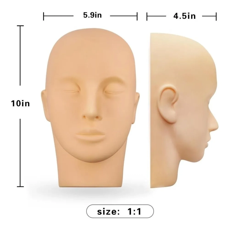 MANIQUI PARA EXTENSIONES DE PESTAÑAS + PESTAÑAS DE PRACTICA - 5
