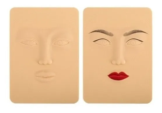PIEL SINTETICA PRACTICA CEJAS MICRIBLANDING MAQUILLAJE CARA ENTERA - 1