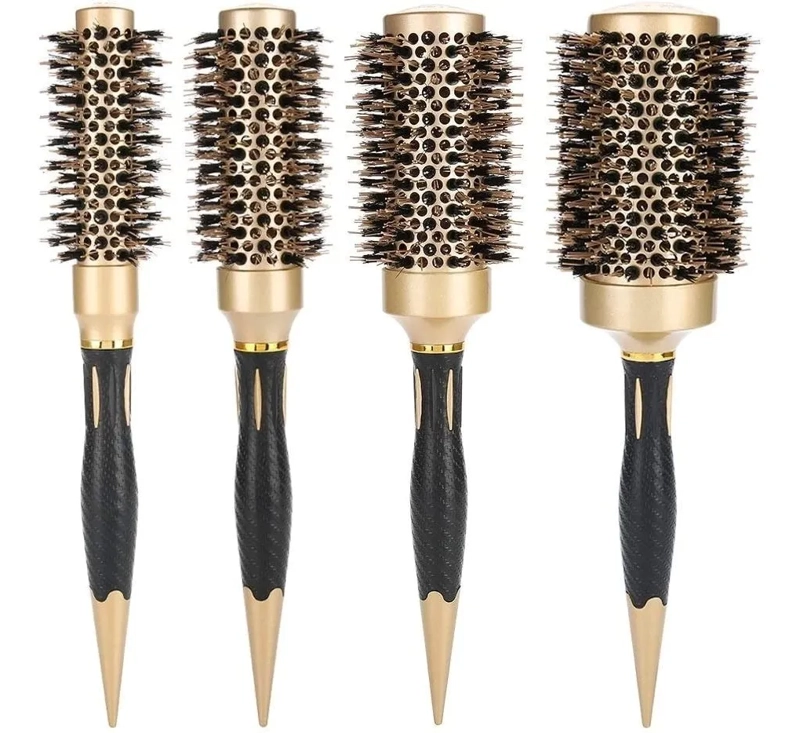 MAX CARE 4 CEPILLOS TERMICOS PARA SECADO CABELLO DORADOS DORADO - 3