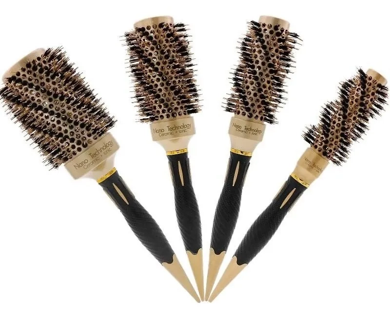 MAX CARE 4 CEPILLOS TERMICOS PARA SECADO CABELLO DORADOS DORADO - 6