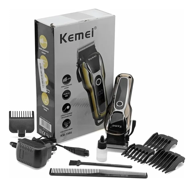 PACK 3 MAQUINAS AFEITADORA KEMEI 1990 + KM 1971 + SHAVER - 2