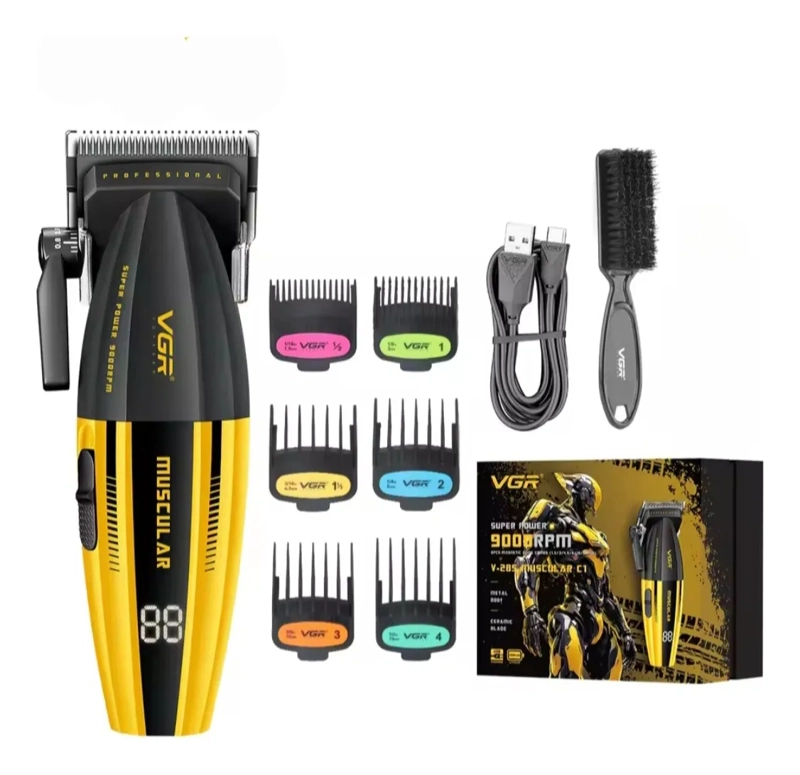 CORTADORA DE PELOS PROFESIONAL VGR V-285 DE 9000RPM AMARILLO - 1